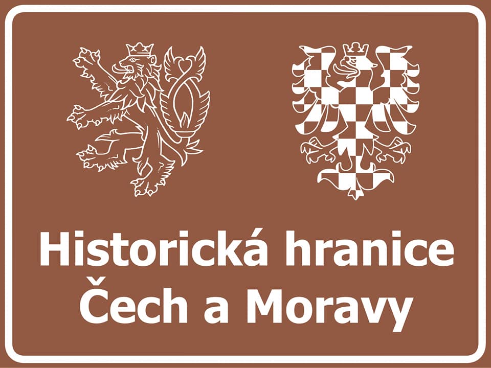 Návrh nové značky, která informuje o průjezdu historickou hranicí Čech a Moravy. Foto: FB Martina Netolického