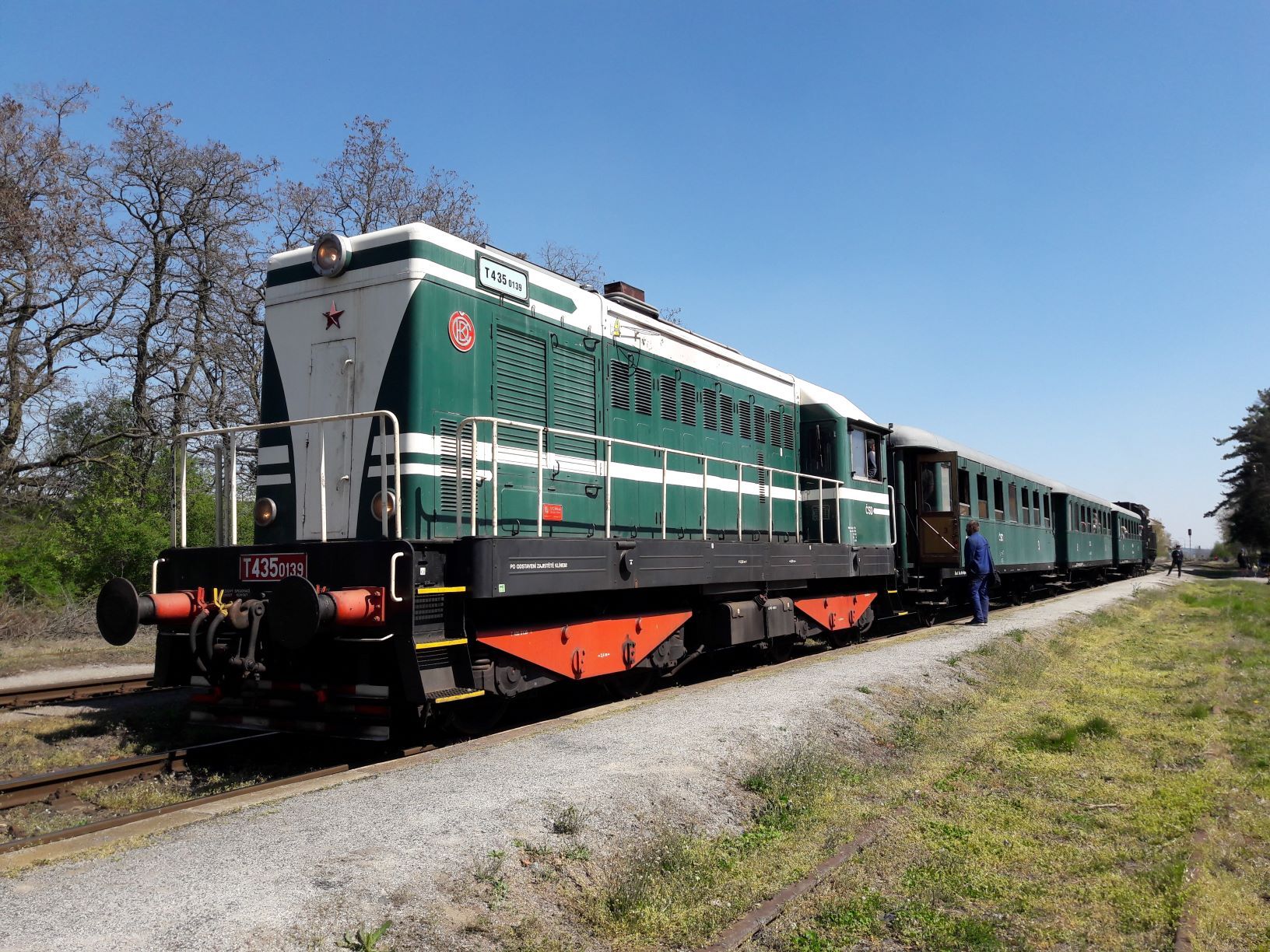 Dieselová lokomotiva T435.0139 Hektor. Pramen: České dráhy