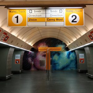 Stanice metra Karlovo náměstí. Pramen: ROPID