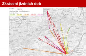 Předpokládané jízdní doby pro spojení VRT Praha - Drážďany. Foto: Cedop