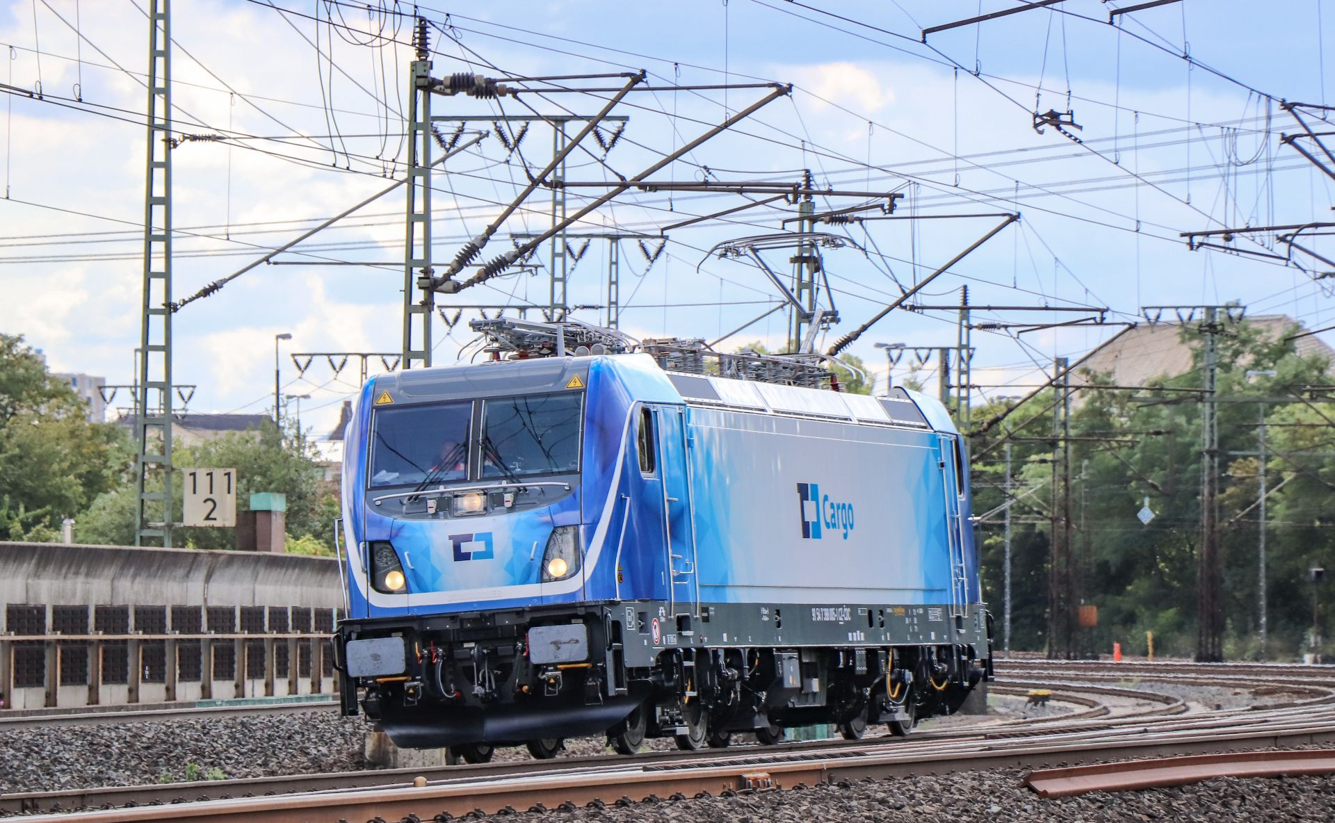 Lokomotiva Bombardier TRAXX MS3 při zkoušce v okolí Kasselu. Foto: Martin Voigt