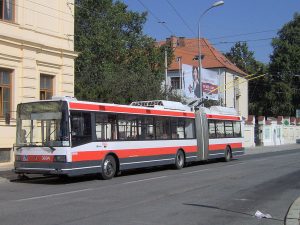 Trolejbus Škoda 22Tr v Brně. Foto: Harold17 / Wikimedia Commons