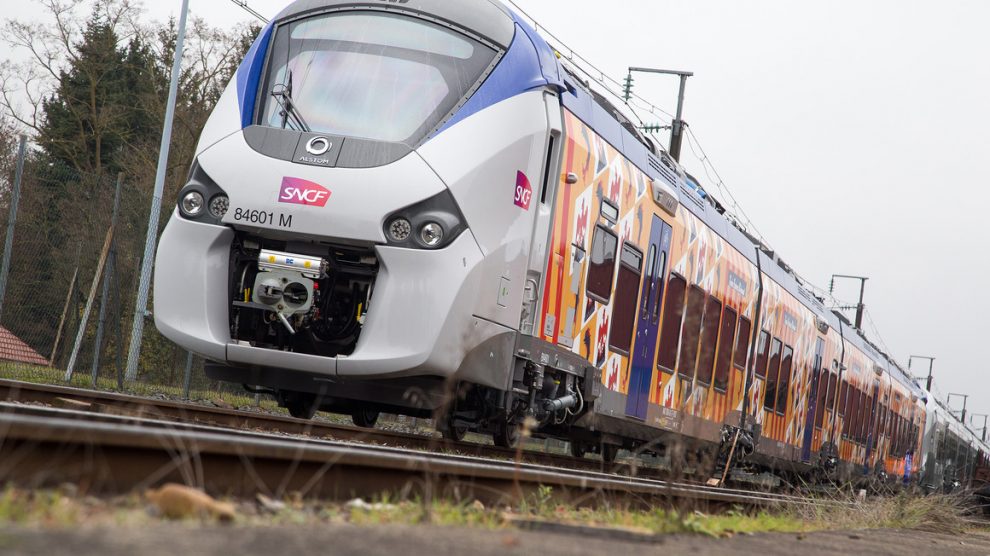 Jednotka Coradia Polyvalent z továrny v Reichshoffenu. Pramen: Alstom