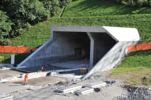 Stavba tunelu Ceneri. Pramen: AlpTransit Gotthard