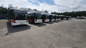 Autobusy Scania Citywide LF pro kladenskou MHD. Pramen: Arriva
