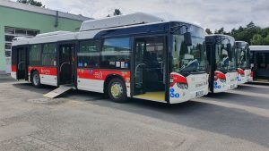 Autobusy Scania Citywide LF pro kladenskou MHD. Pramen: Arriva