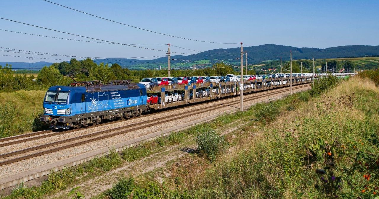 Přeprava osobních aut ze Slovenska do Německa . Foto: ČD Cargo / Karim Ibrahim