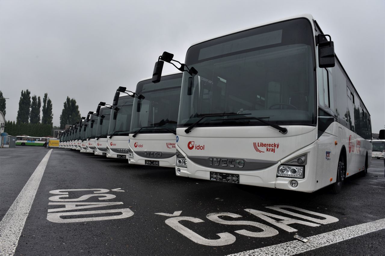 Nové autobusy Iveco Crossway pro ČSAD Liberec. Foto: Liberecký kraj