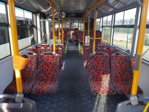 Interiér nového autobusu Solaris Urbino 18 pro DPMLJ. Foto: Jan Sůra / Zdopravy.cz