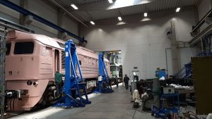 Zahájení opravy Sergeje Kladenské dopravní a strojní v Přerově. Foto: Kladenská dopravní a strojní