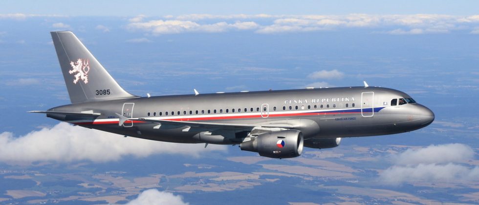 Airbus A-319CJ české armády. Foto: archiv VzS AČR