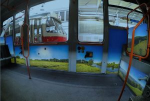Výzdoba interiérů brněnských tramvají (od roku 2019). Pramen: DPMB
