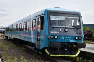 Motorová jednotka 845 Arriva vlaky v Turnově. Foto: Petr Ježek