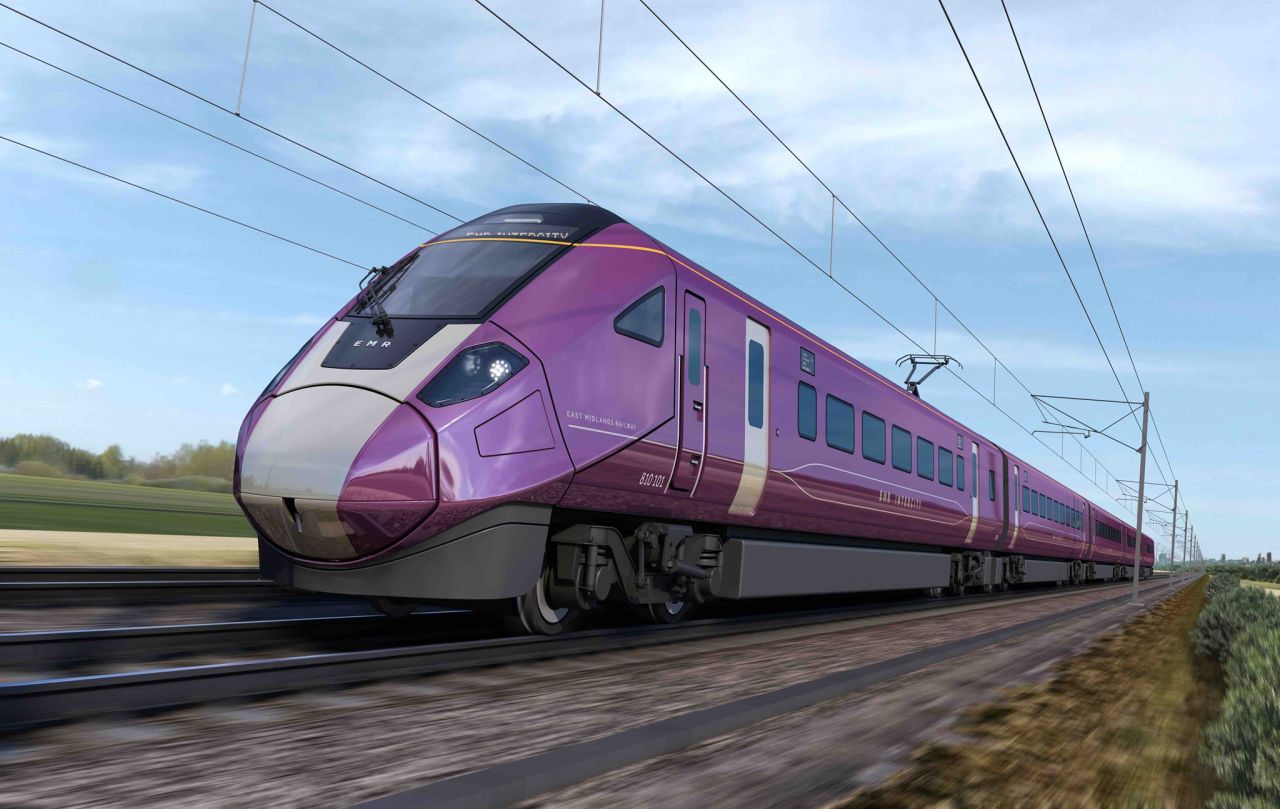 Jednotky Class 810 pro East Midlands Railway získají název Aurora. Foto: Hitachi Rail