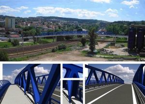 Vizualizace nového mostu v Blansku. Foto: Městský úřad v Blansku