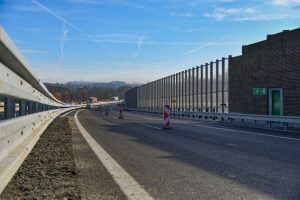 Modernizace úseku 12 dálnice D1 mezi Humpolcem a Větrným Jeníkovem. Foto: Skanska