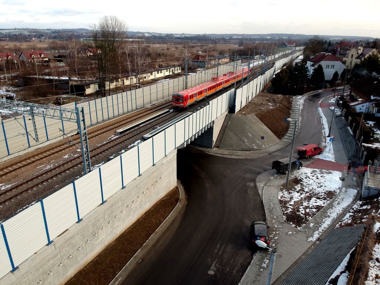 Modernizovaná trať mezi Krakovem a Katovicemi. Foto: PLK