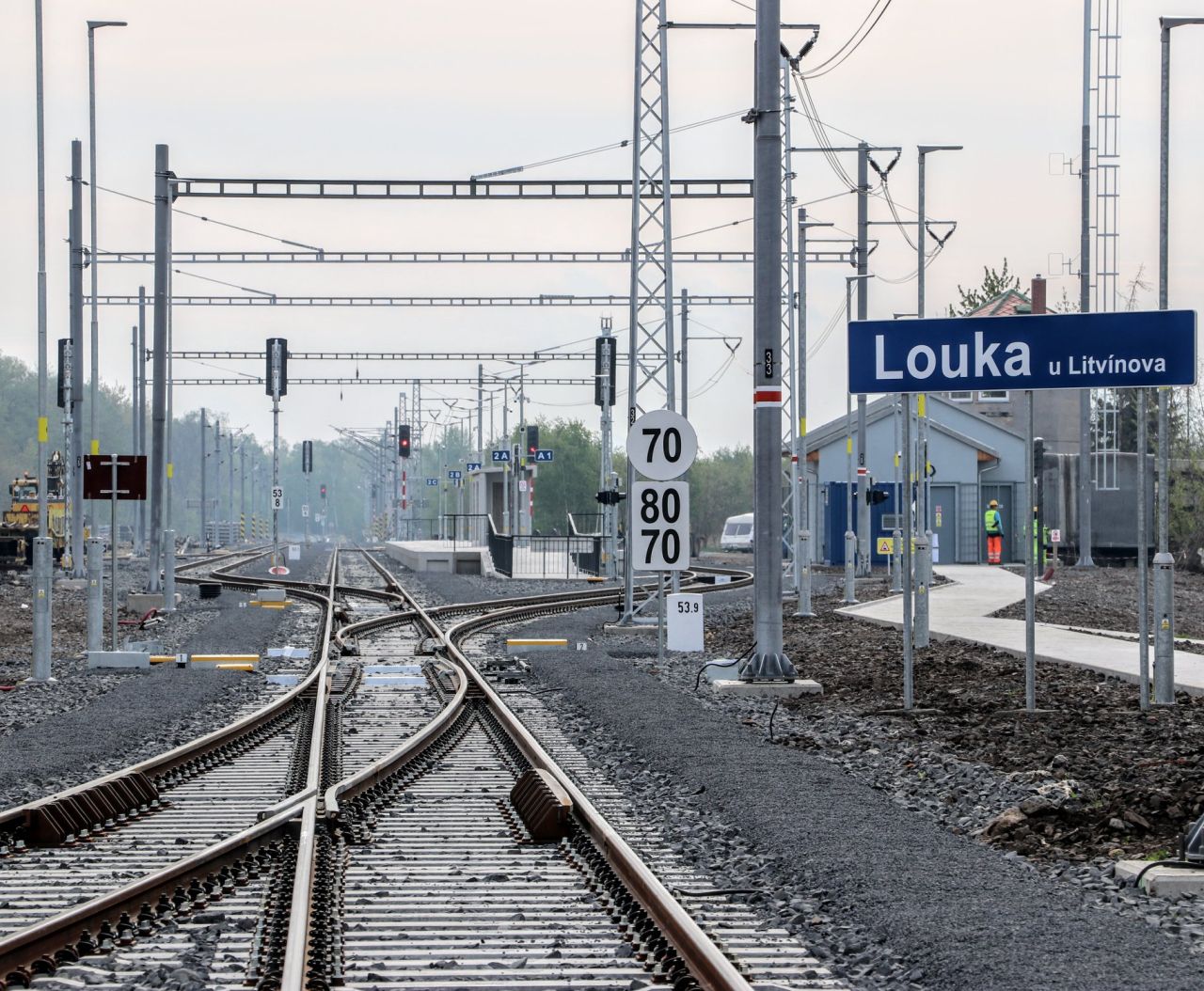 Stanice Louka u Litvínova. Foto: Správa železnic
