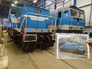 Aktuální stav lokomotivy 210.017 (4.12.2020). Foto: Adam Kotas