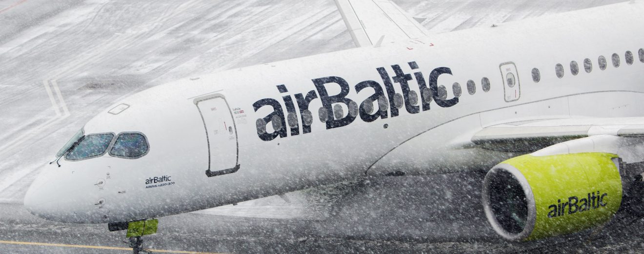 Nové airbusy A220-300 v barvách airBaltic. Foto: airBaltic