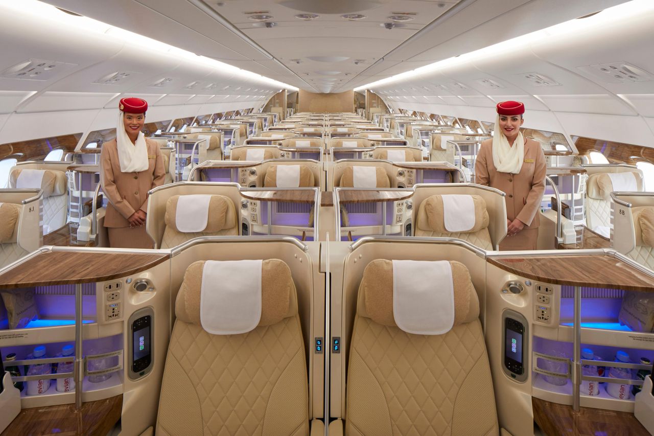 Premium economy v A380 společnosti Emirates. Foto: Emirates