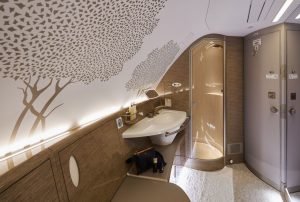 Interiér A380 po posledních úpravách. Foto: Emirates