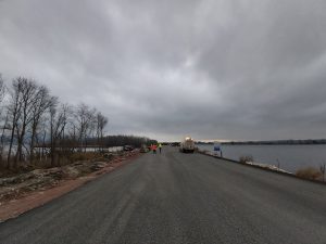 Rekonstruovaná silnice I/52 přes Nové Mlýny. Pramen: ŘSD