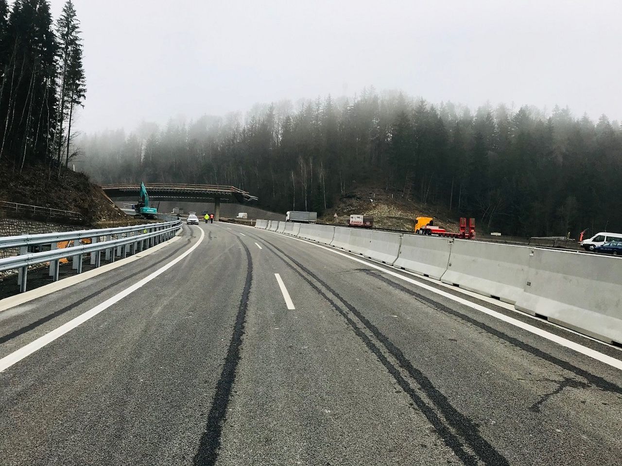 Křižovatka Rádelský mlýn, stav 10.12. 2020. Foto: Liberecký kraj