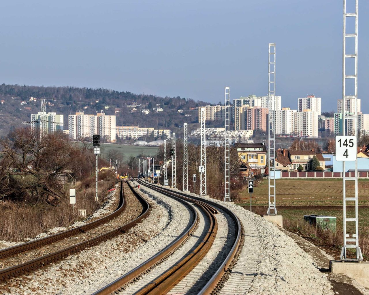 Rekonstrukce trati Brno - Zastávka u Brna. Foto: Správa železnic