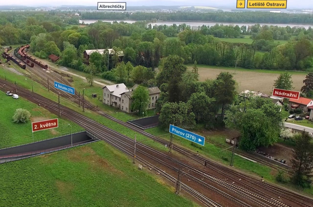 Vizualizace podjezdu ve Studénce. Foto: Správa železnic