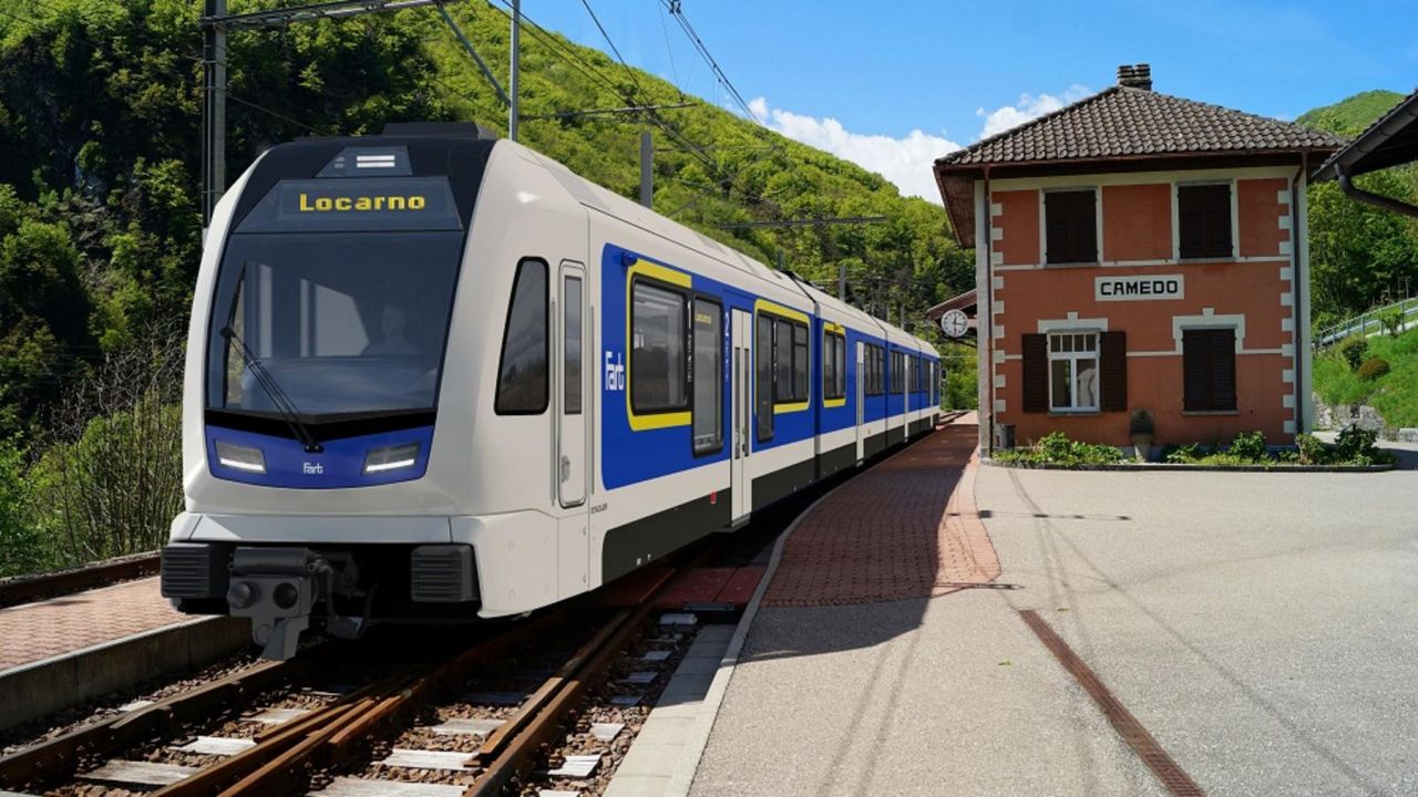 Nové vlaky od Stadleru pro Centovallibahn, vizualizace. Pramen: Stadler