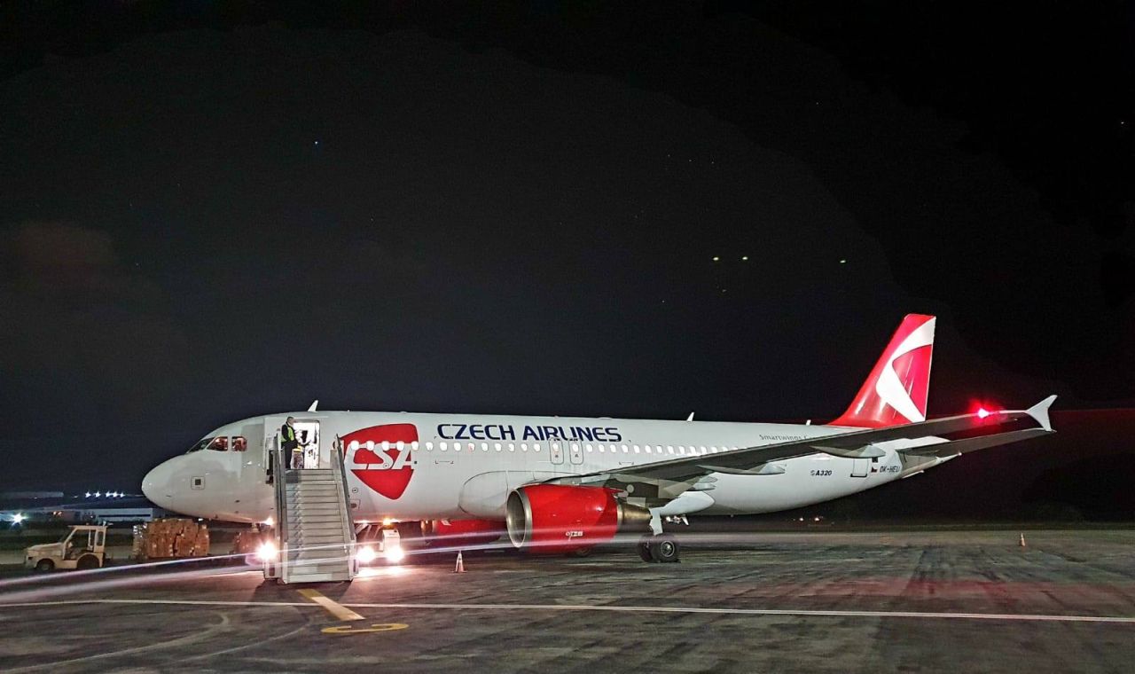 Airbus A320 Českých aerolinií registrace OK-HEU. Foto: ČSA