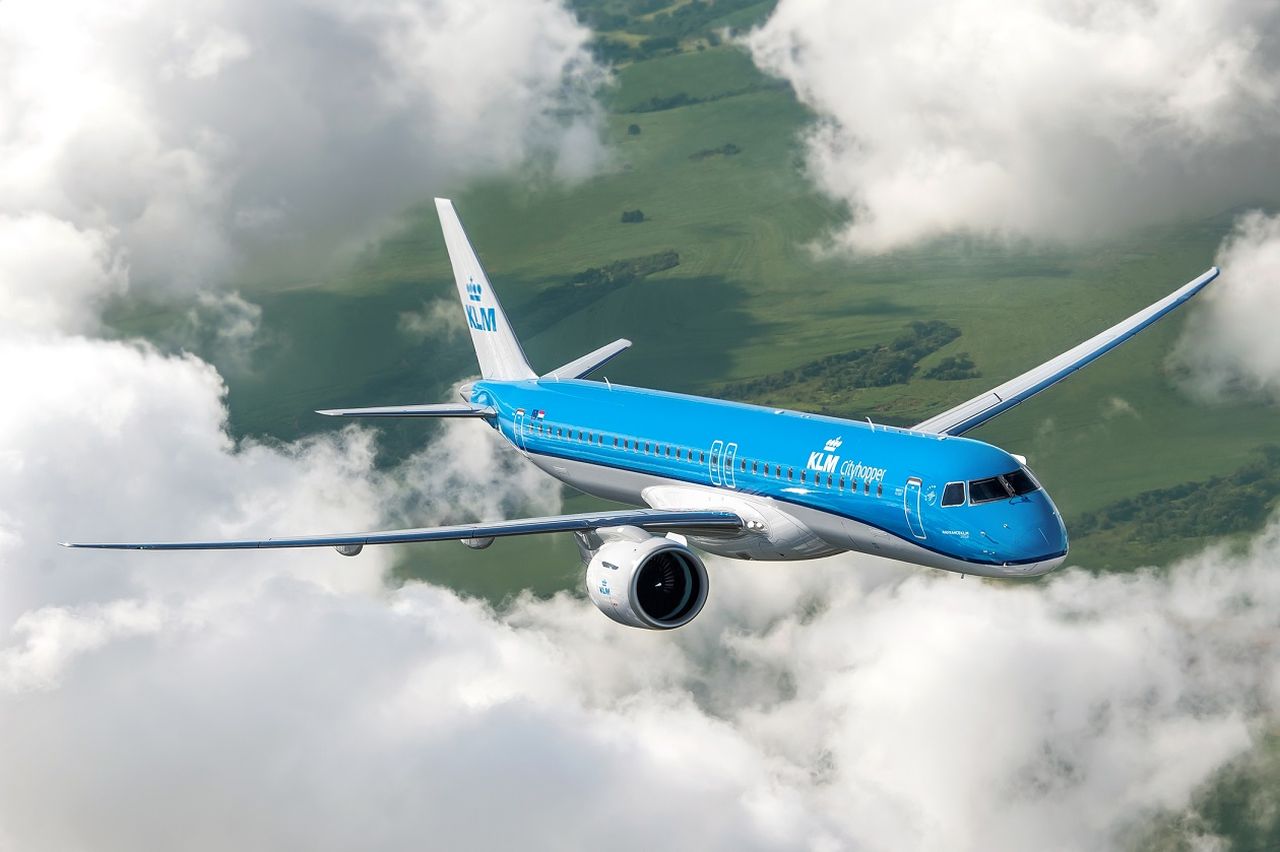 Embraer E195-E2 v barvách KLM. Foto: Embraer