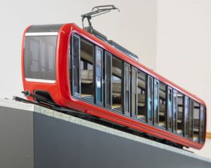 Nová vozidla pro ozubnicovou železnici na Pilatus. Foto: Pilatus.ch