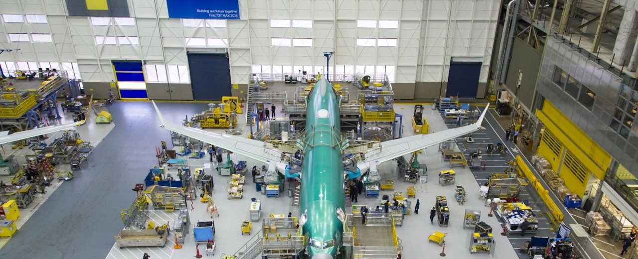 Výroba Boeingu 737 MAX 8. Foto: Boeing