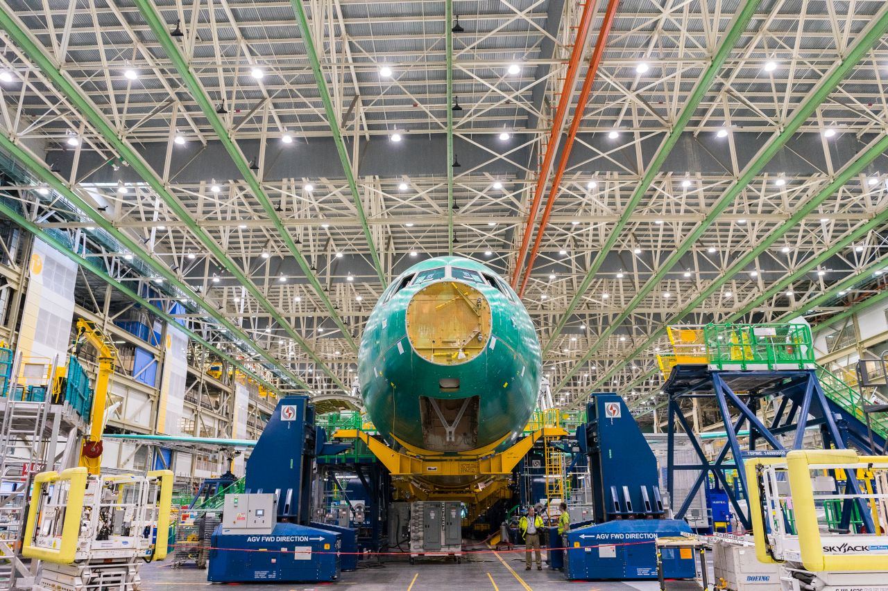 Výroba letadla Boeing 777-9 v Seattlu. Foto: Lufthansa
