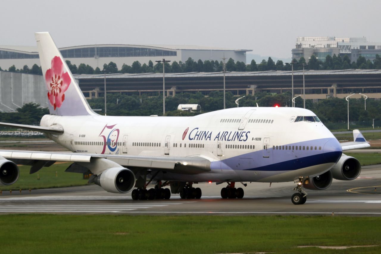 Boeing 747-400 společnosti China Airlines v Kantonu. Foto: byenagel / Flickr.com