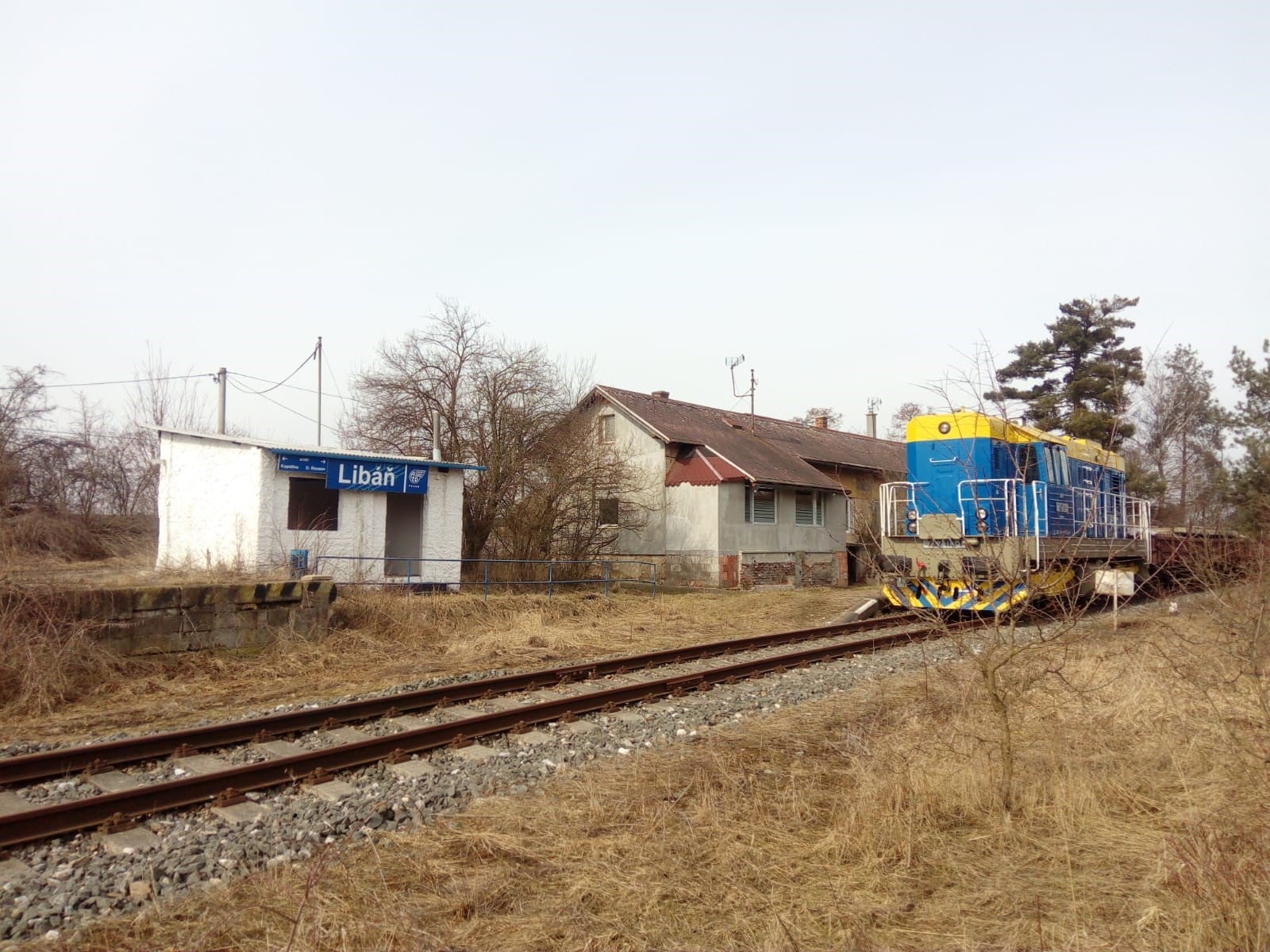 Zastávka Libáň na trati Dolní Bousov - Kopidlno. Foto: AŽD Praha