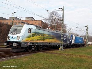 Poslední lokomotivy TRAXX 3 MS pro ČD Cargo. Foto: Lars Altmann/ Twitter ČD Cargo