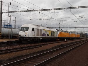 Přeprava lokomotiv Bombardier TRAXX MS3 pro RegioJet. Foto: RailTransport-Stift