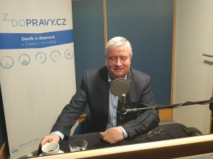 Josef Bárta při natáčení podcastu Cesty Zdopravy.cz. Foto: Jan Sůra