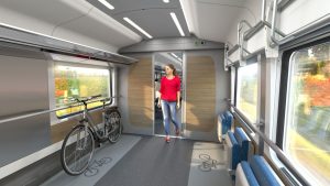 Oddíl pro kola v nových soupravách pro České dráhy na 230 km/h. Foto: Siemens