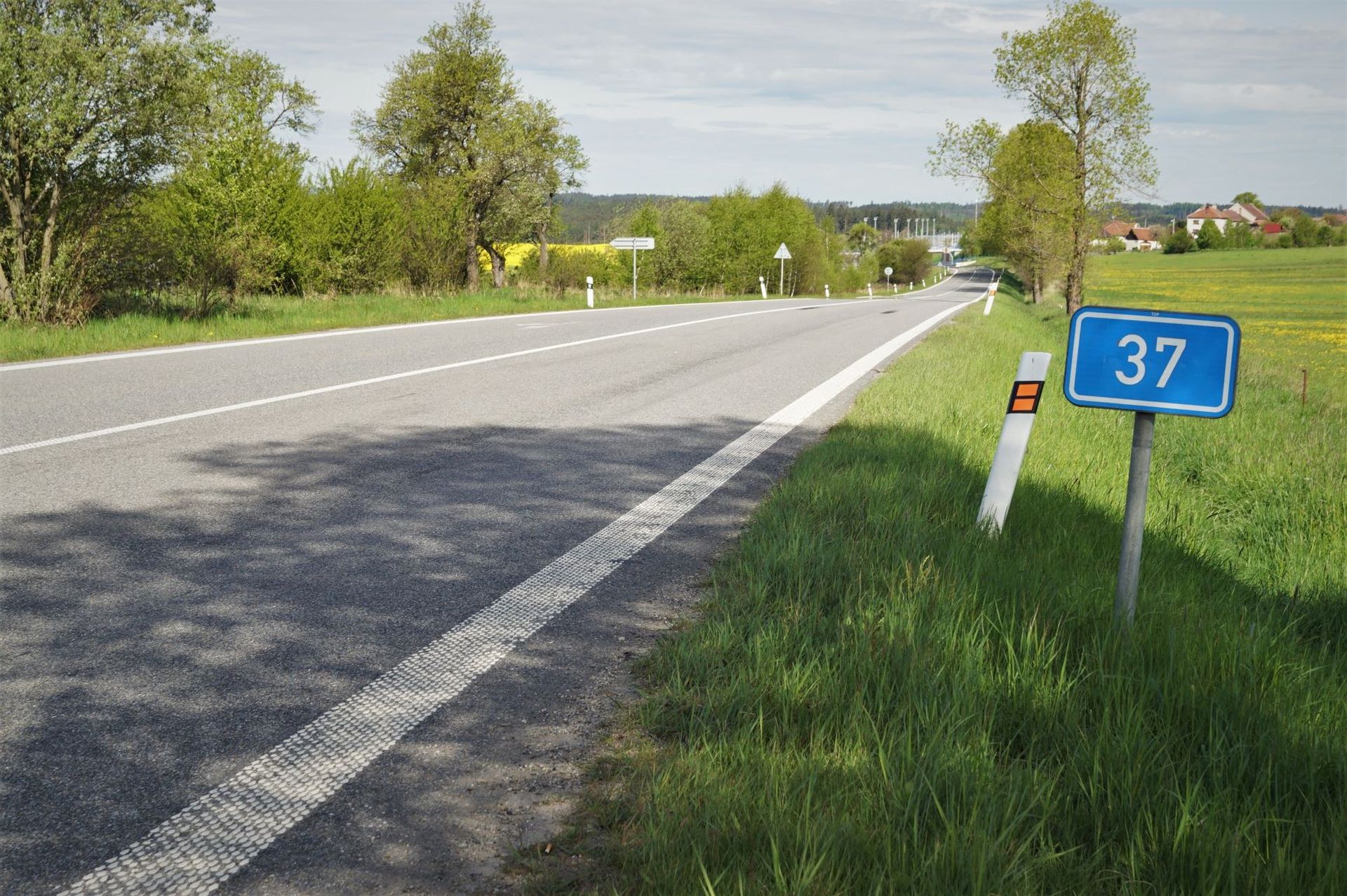 Silnice I/37 na Vysočině, ilustrační foto. Pramen: ŘSD