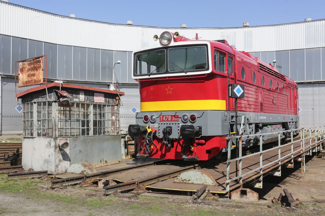 Lokomotiva T 478.3101 v novém laku. Foto: České dráhy