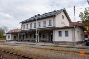 Opravená výpravní budova v Sedlčanech. Foto: Správa železnic