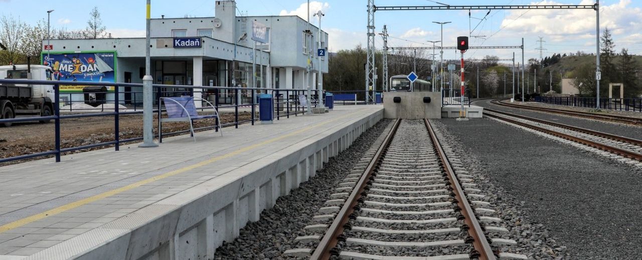 Stanice Kadaň po elektrizaci. Foto: Správa železnic