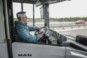Testování elektrobusu MAN Lion’s City 12 E, při kterém ujel 550 kilometrů na jedno dobití. Foto: MAN