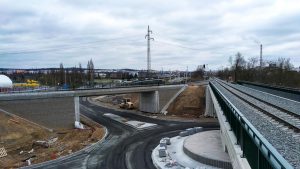 Ze stavby nového východního městského okruhu v Plzni na silnici I/20. Foto: M.Pecuch / Plzen.eu