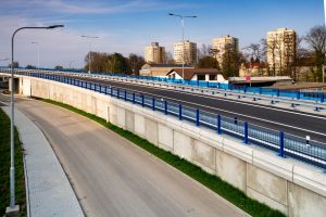 Nová část I/55 s mostem přes koridor na průtahu Přerovem. Pramen: ŘSD
