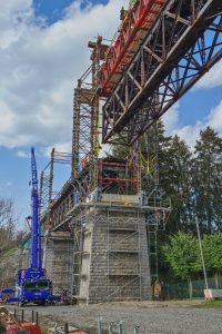 Rekonstrukce Vilémovského viaduktu. Foto: Správa železnic